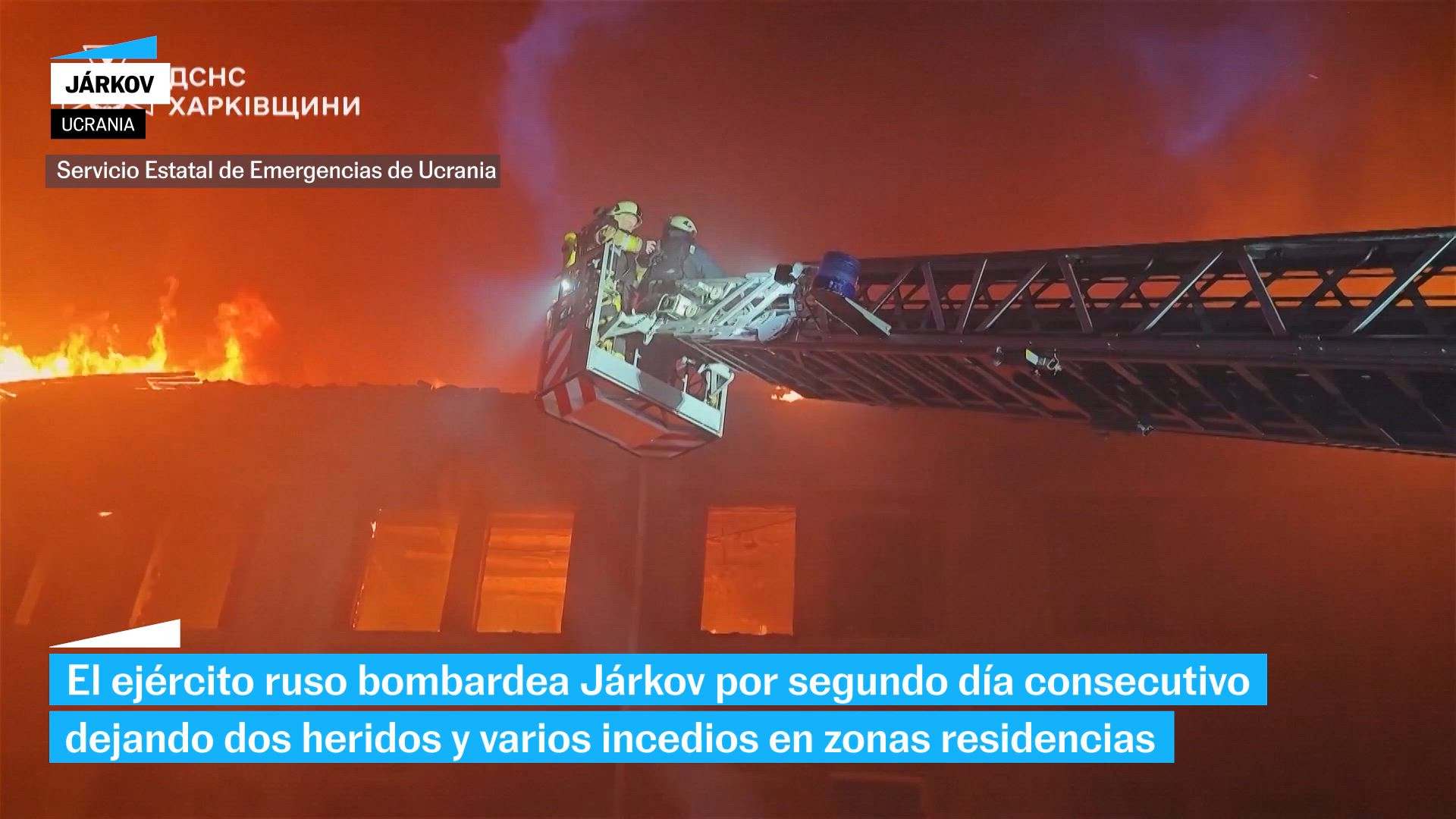 Rusia ataca por segundo día consecutivo Járkov y deja dos heridos