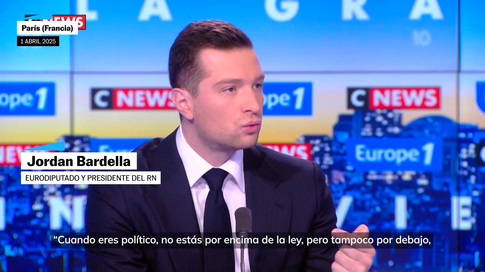 Jordan Bardella: "Es la tiranía de los jueces"