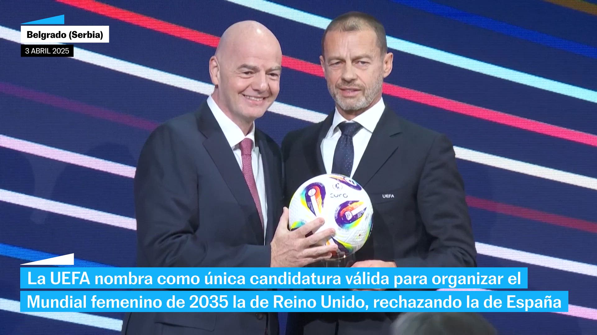 La candidatura de España para organizar el Mundial femenino de 2035 ha sido rechazada por la UEFA