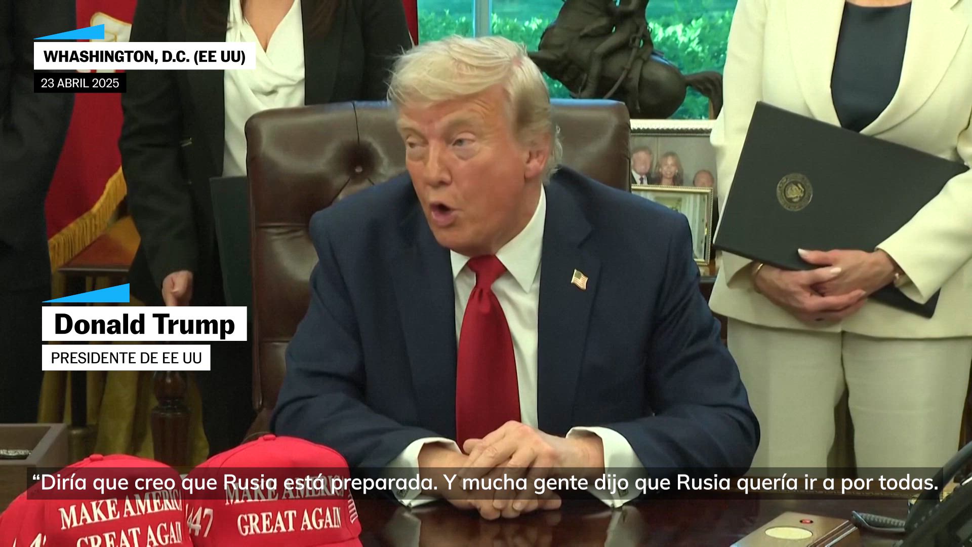 Trump: "Creo que tenemos un trato con Rusia"