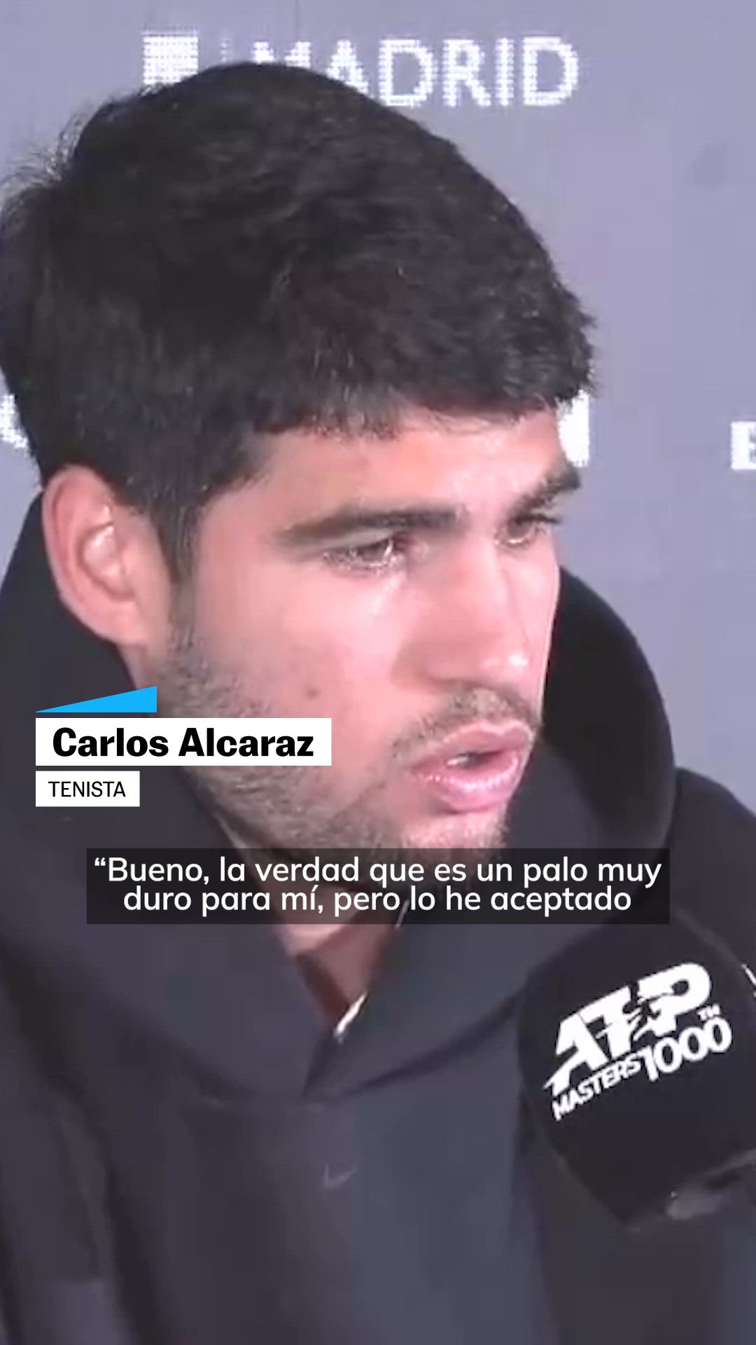 Alcaraz no jugará en Madrid: "Es un palo muy duro para mí, pero estaré para Roland Garros"