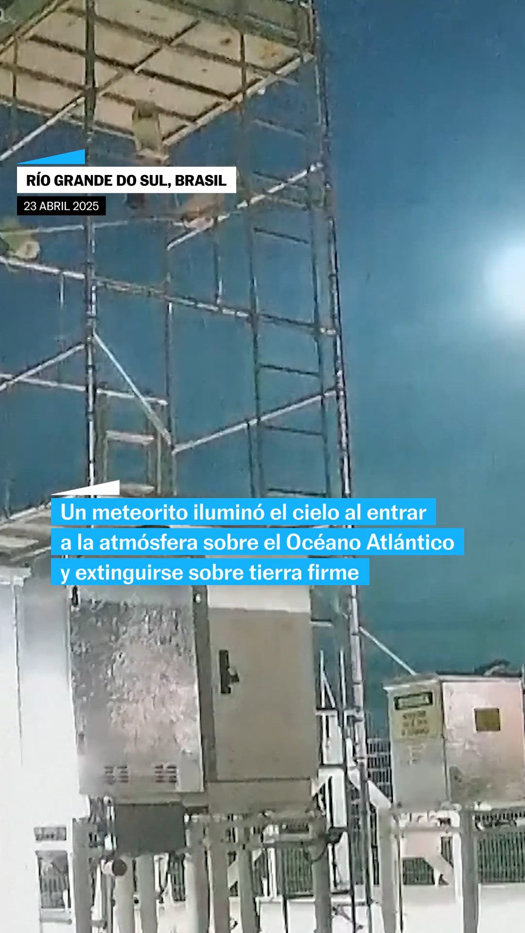 Meteorito ilumina el cielo en Brasil