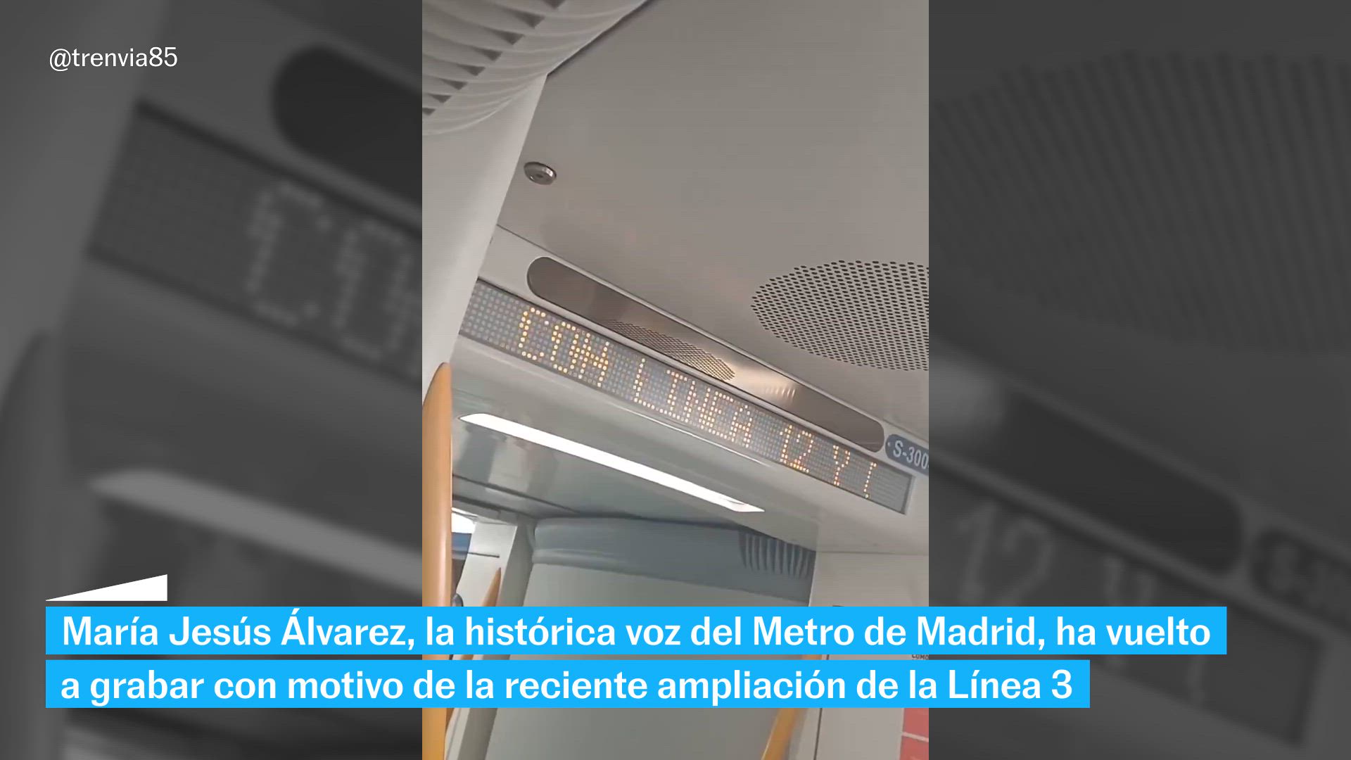 María Jesús Álvarez, la histórica voz del Metro de Madrid
