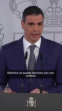 Pedro Sánchez sobre el apagón: 