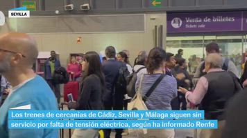 Siguen sin servicio las cercanías de Cádiz, Sevilla y Málaga