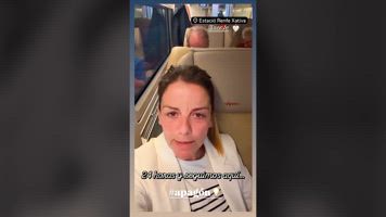 Más de 24 horas atrapados en el tren por el apagón masivo