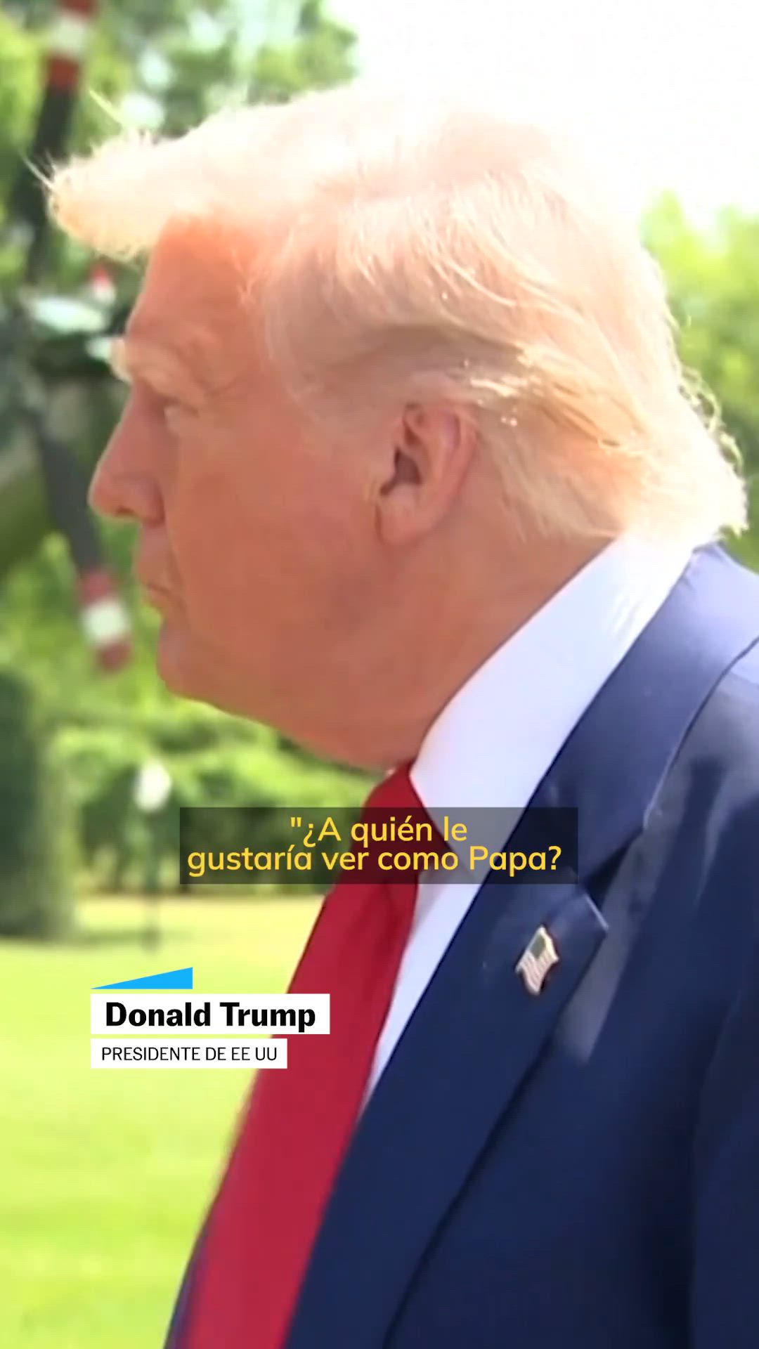 Donald Trump bromea con ser Papa