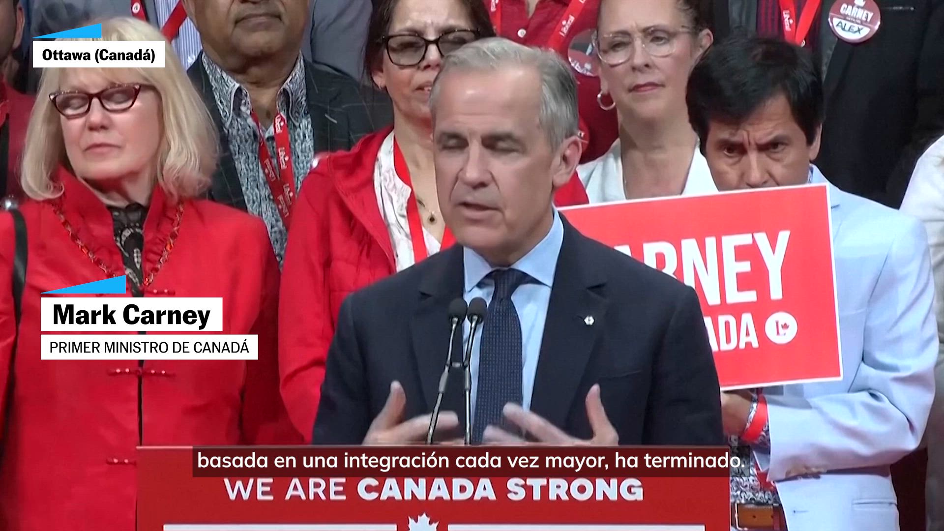 Carney: "Nuestra antigua relación con EE UU, basada en la integración, ha terminado"