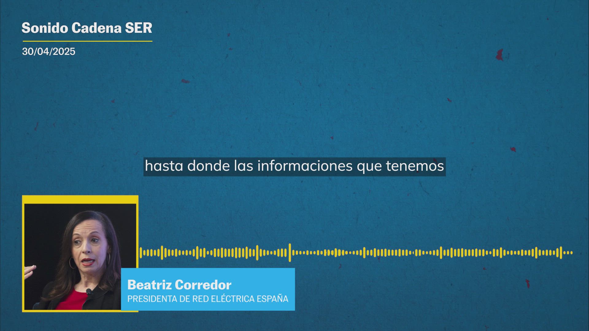 Beatriz Corredor, en la Cadena SER