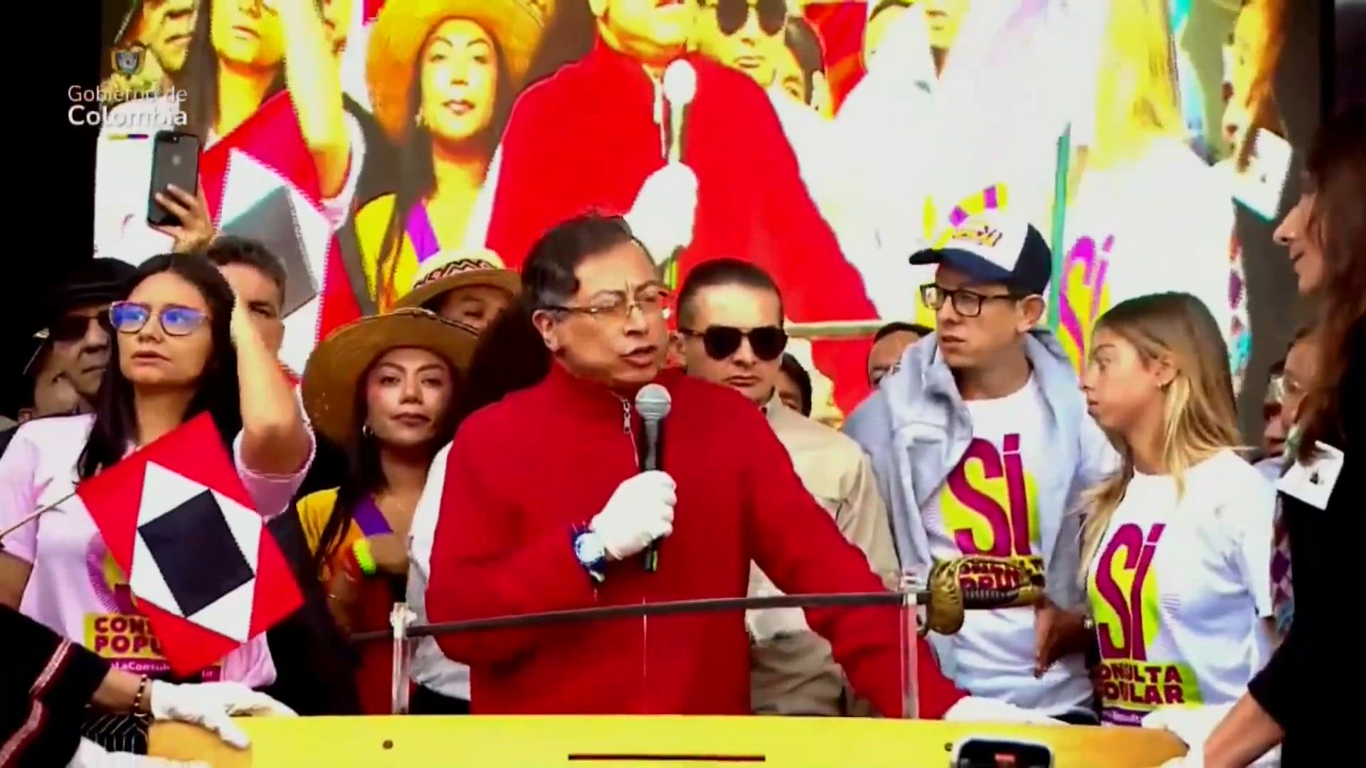 Petro en la Plaza de Bolívar