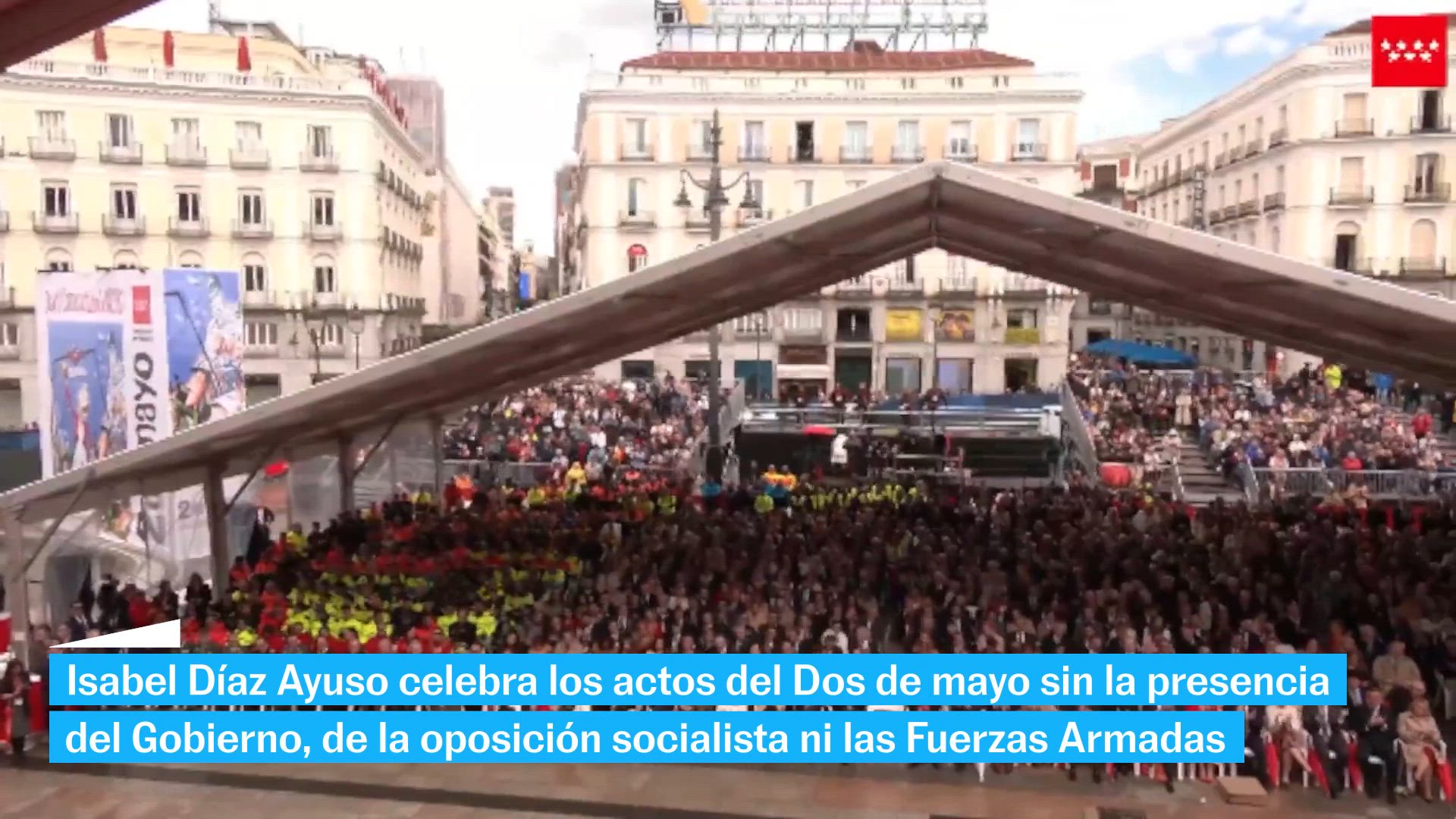 Ayuso celebra el 2 de Mayo con críticas al Gobierno y sin las fuerzas armadas