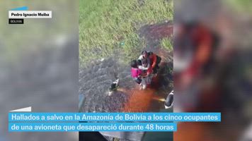 Encuentran con vida a cinco personas de una avioneta que desapreció en la Amazonía de Bolivia