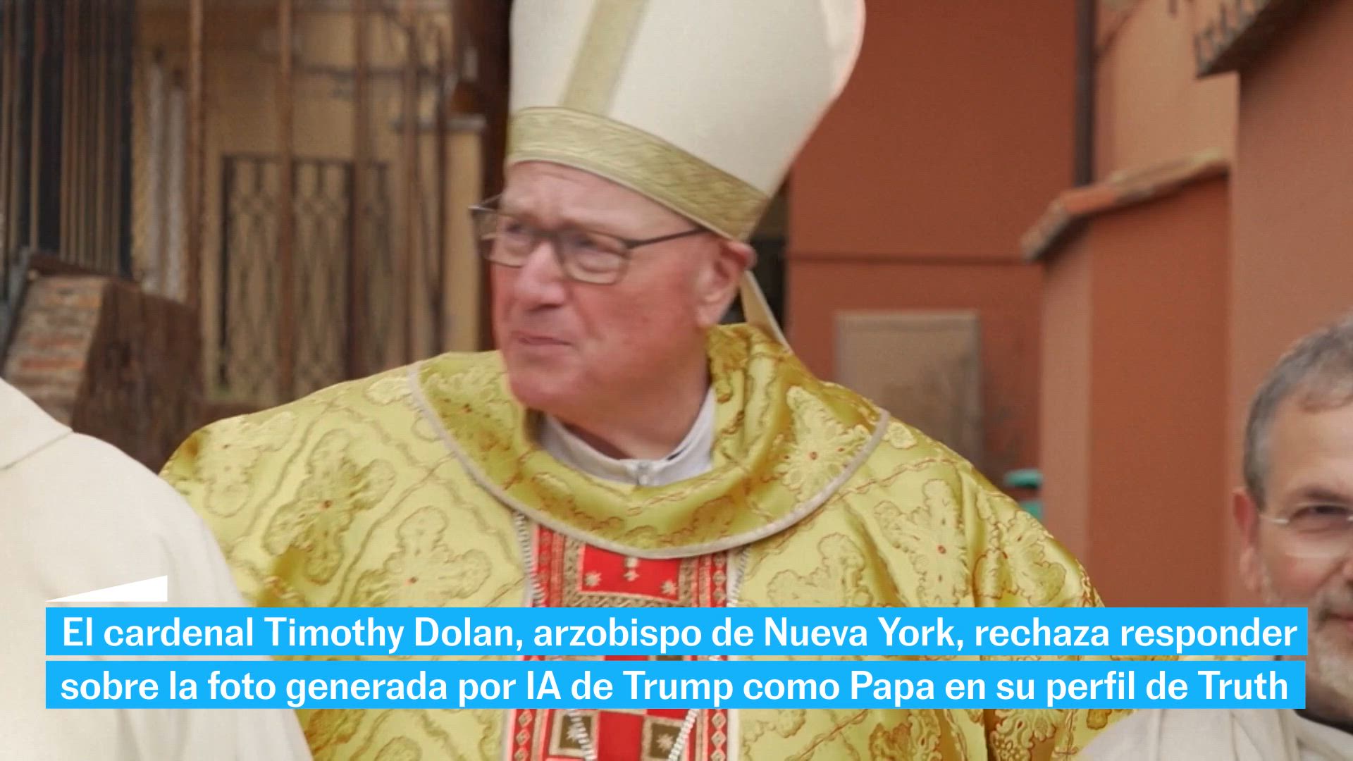 El cardenal Timothy Dolan se niega a responder sobre la imagen con IA de Trump como Papa