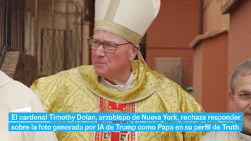 El cardenal Timothy Dolan se niega a responder sobre la imagen con IA de Trump como Papa