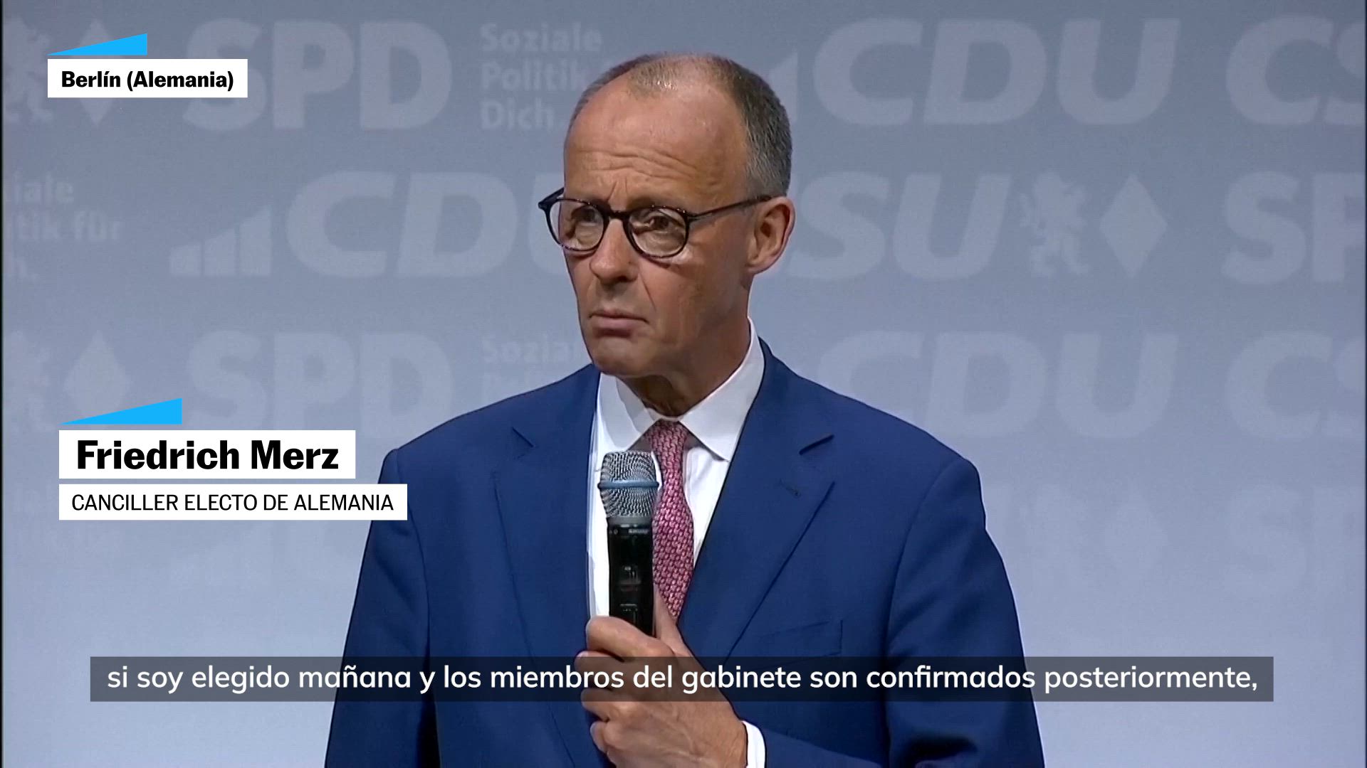 Merz: "Tendréis un gobierno decidido a hacer avanzar a Alemania"