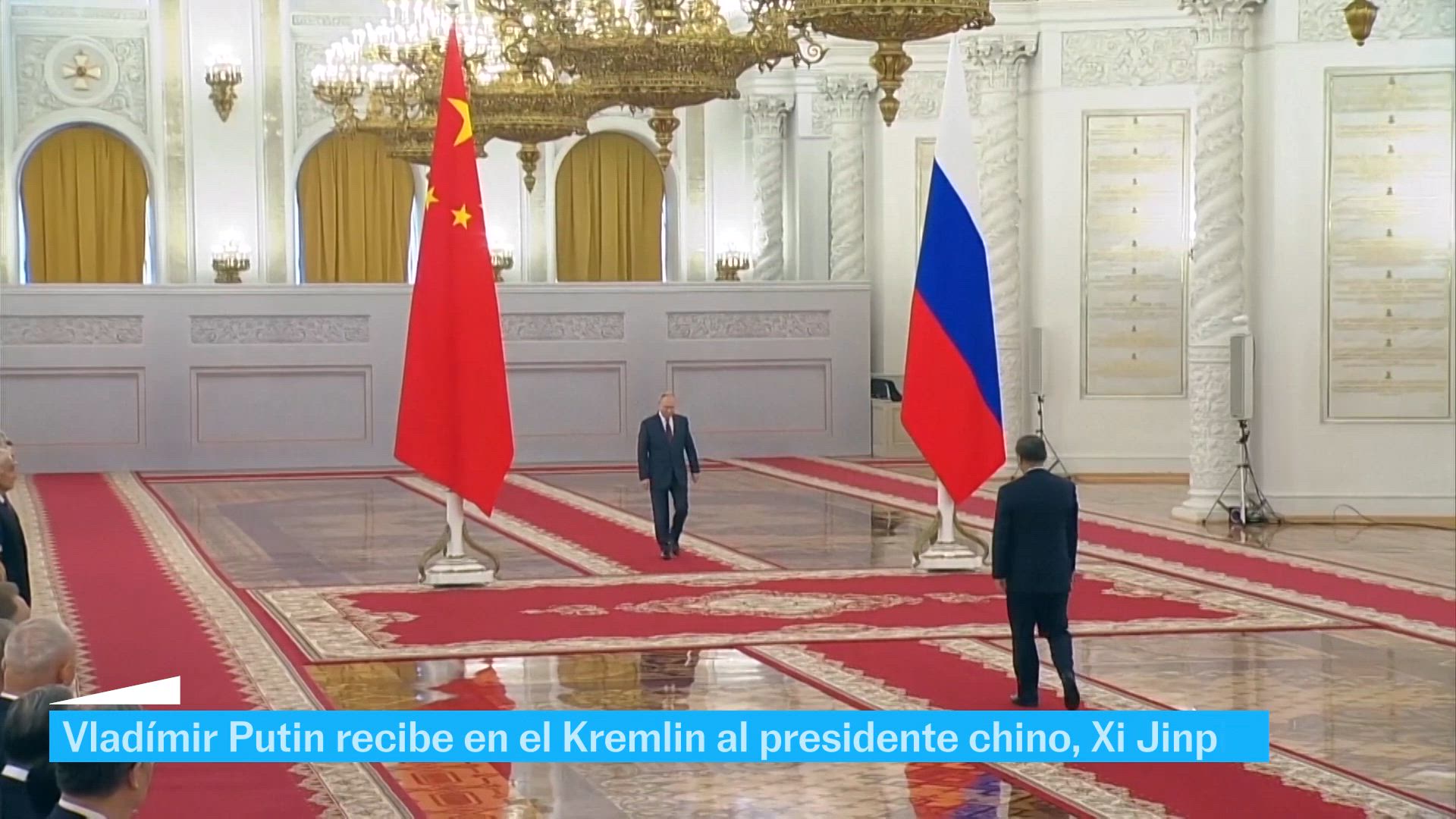 Putin recibe al presidente chino, Xi Jinping, en el Kremlin