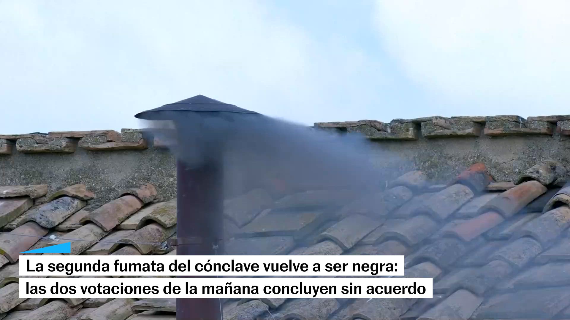 La segunda fumata del cónclave es negra