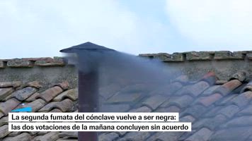 La segunda fumata del cónclave es negra
