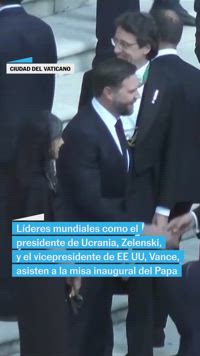 Zelenski y Vance, entre los invitados a la misa inaugural en el Vaticano