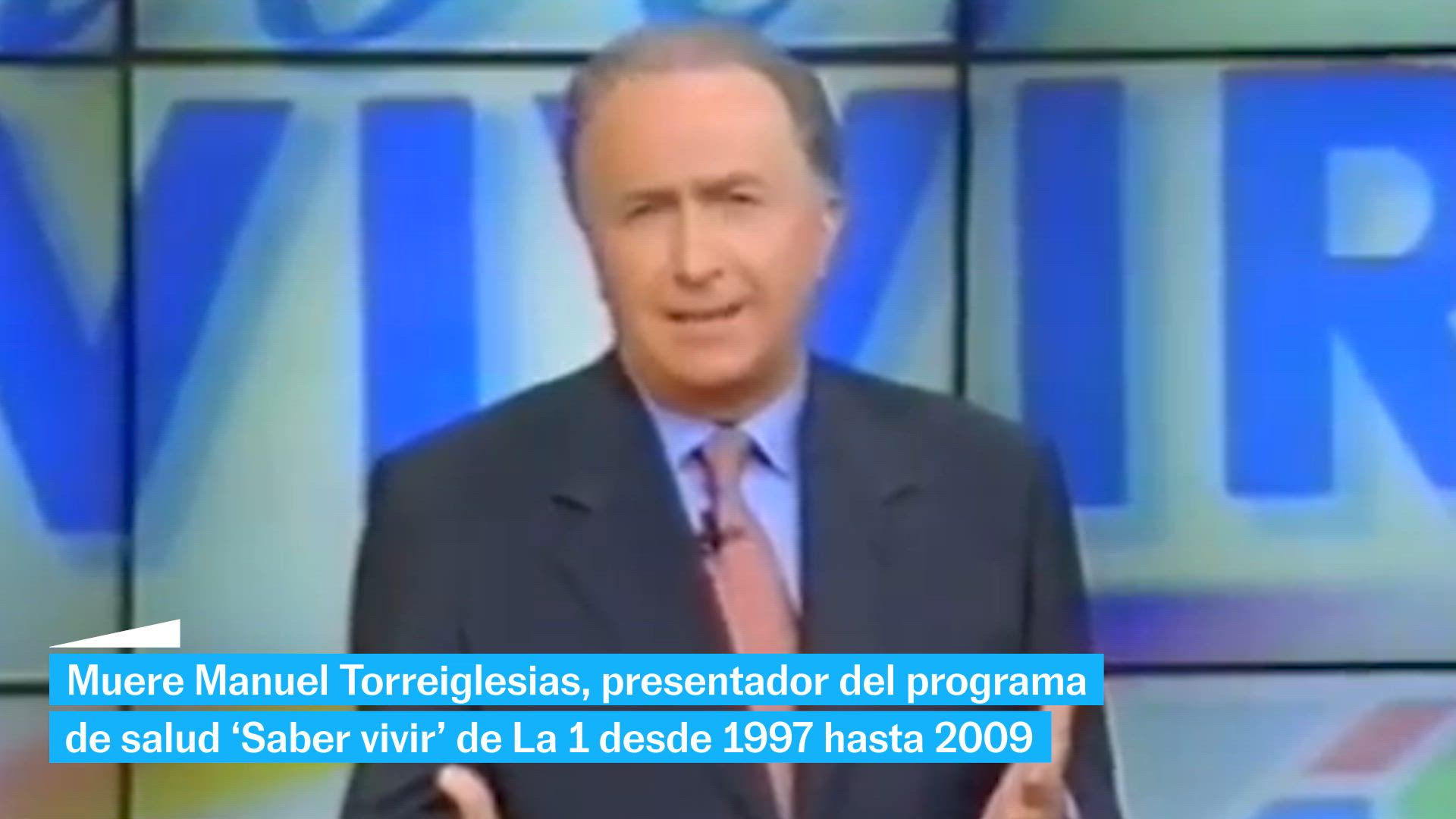 Fallece Manuel Torreisglesias, presentador durante 12 años de 'Saber vivir'