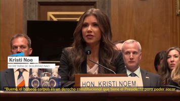 Kristi Noem, secretaria de Seguridad Nacional de EE UU: 