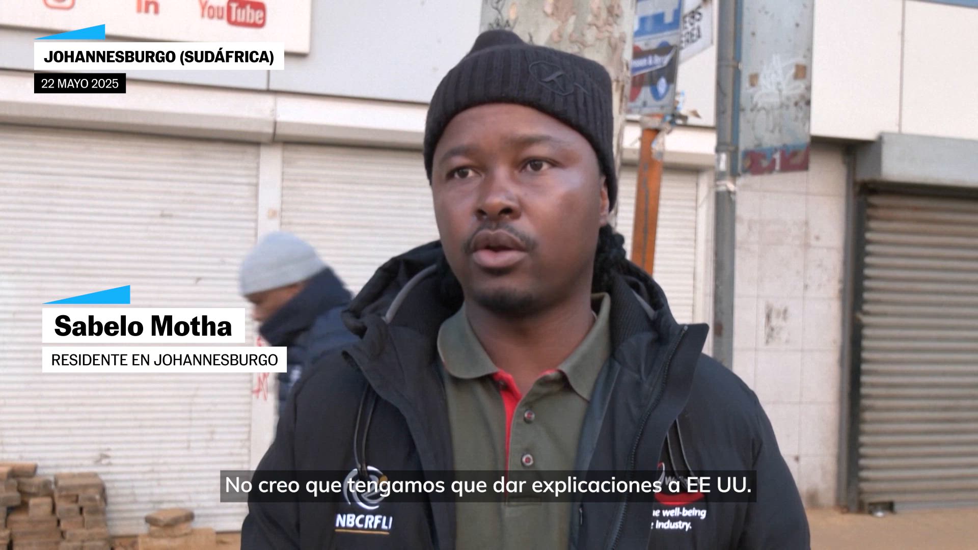 Ciudadanos sudafricanos responden a las acusaciones de Trump: "somos la nación más pacífica del mundo"