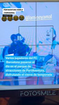 Los jugadores del Barça, en PortAventura