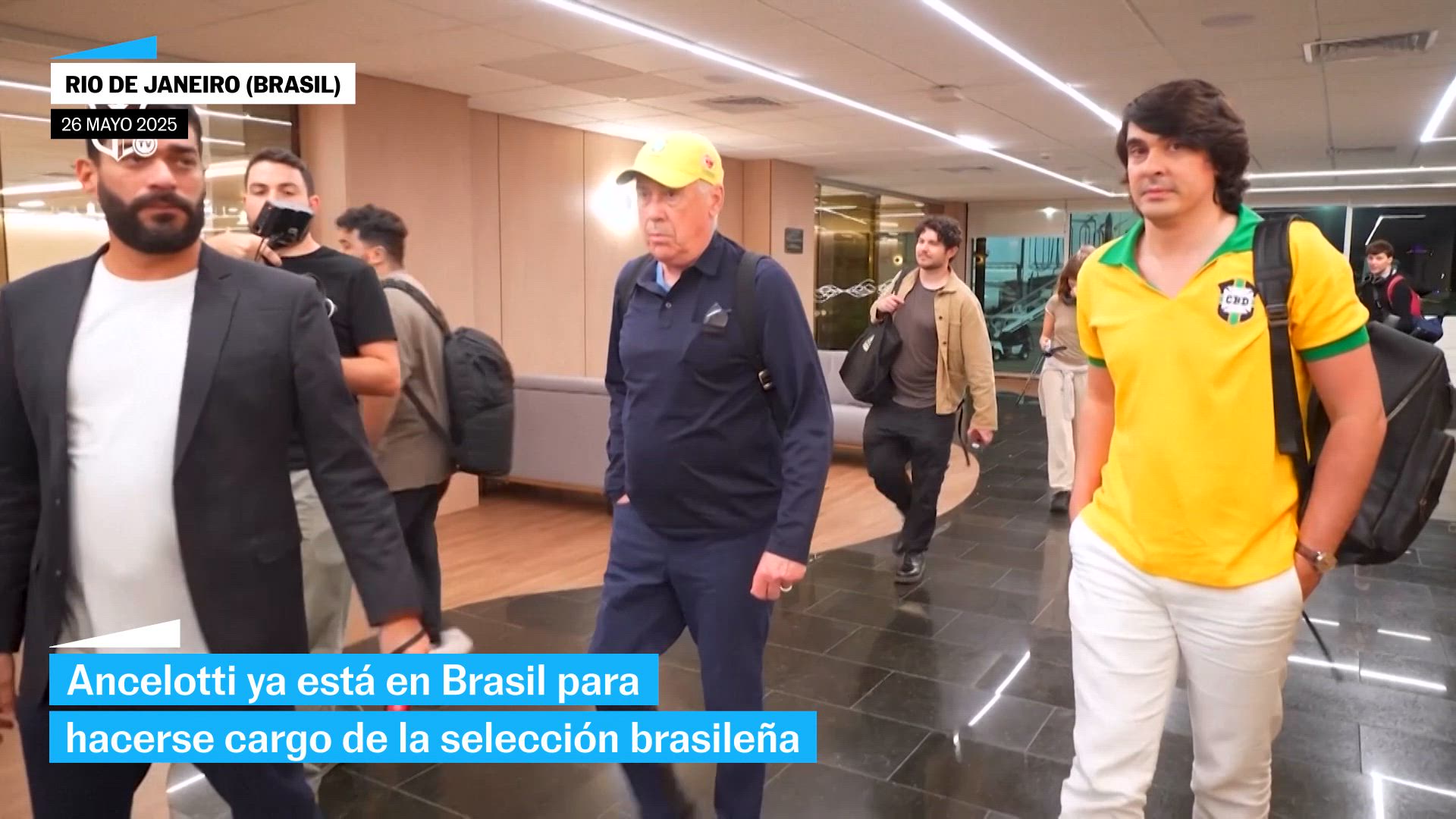 Ancelotti llega a Brasil para hacerse cargo de la selección brasileña