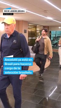 Ancelotti llega a brasil para hacerse cargo de la selección brasileña