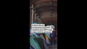 Plantón del CNTE a días de la reforma judicial