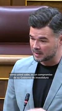 Rufián acerca de que el catalán no se reconozca como lengua oficial: 