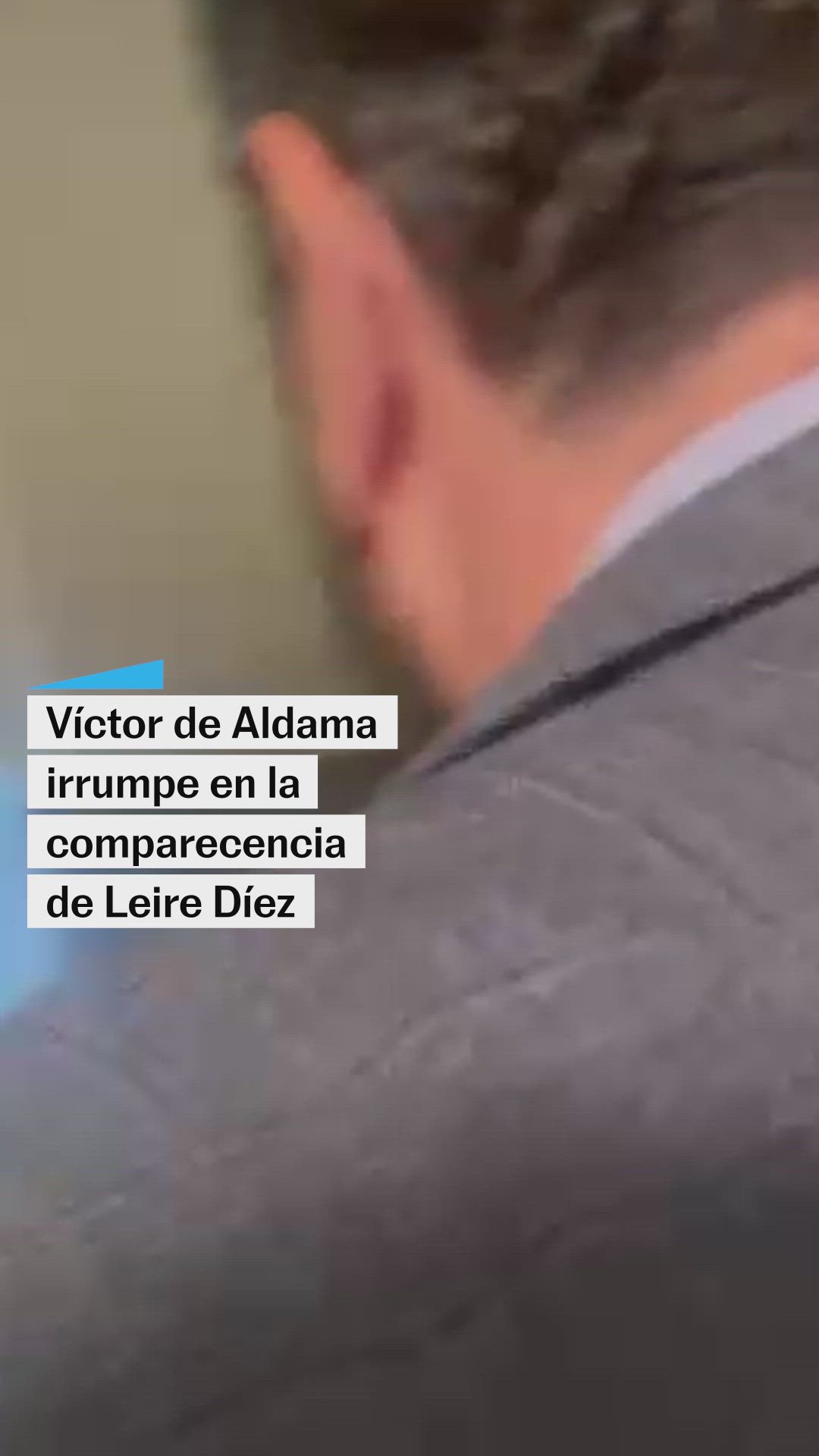 Víctor de Aldama irrumpe en la comparecencia de Leire Díez