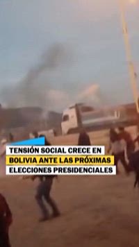 Tensión política en Bolivia rumbo a elecciones