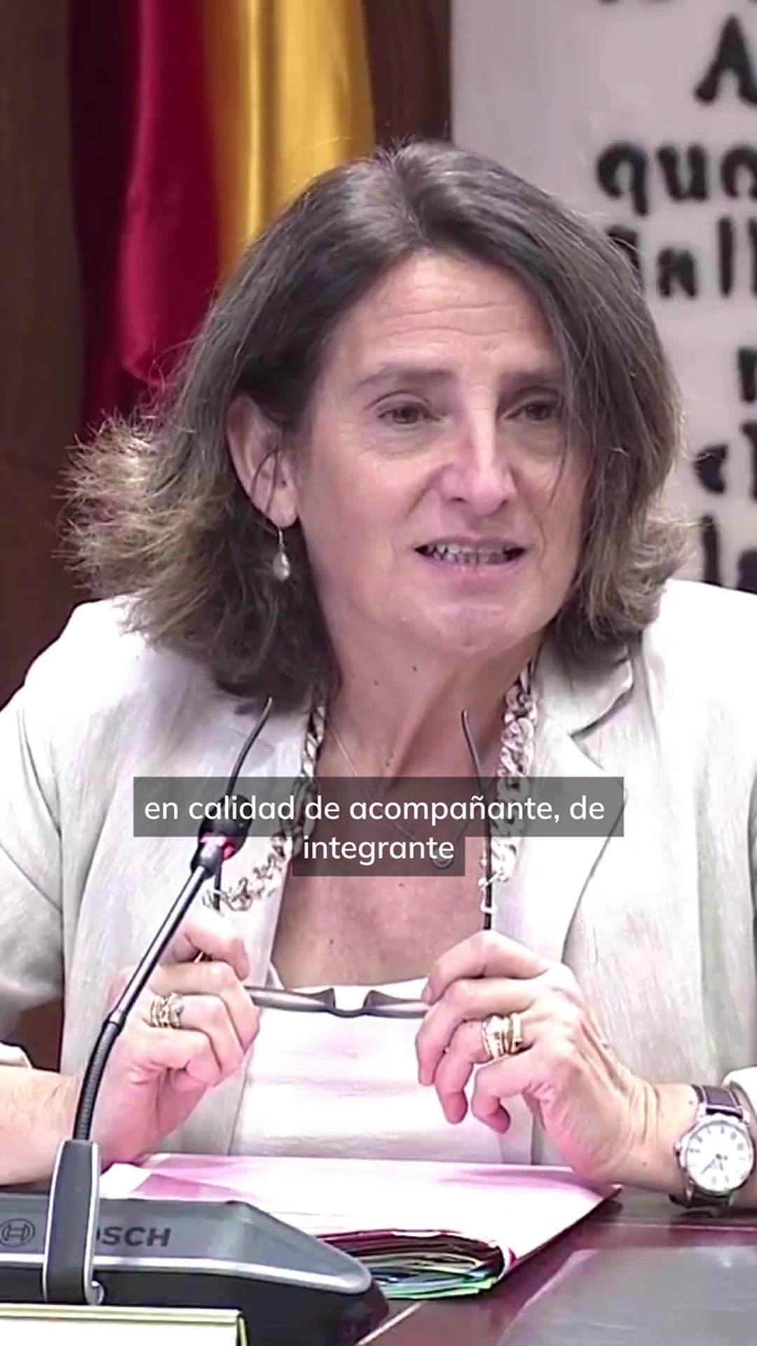 Teresa Ribera: "Conocí a Aldama en calidad de acompañante del equipo de Globalia en 2020"