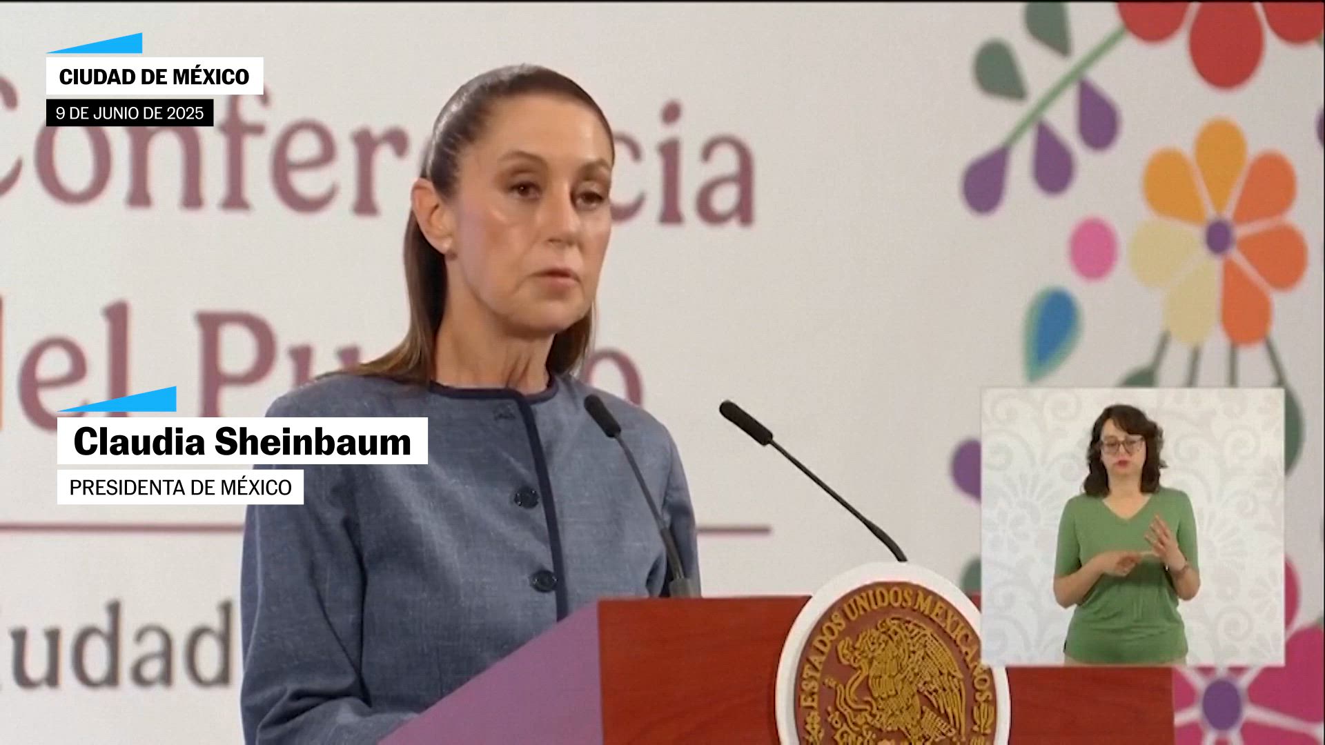 Sheinbaum sobre las protestas en Los Ángeles: "No estamos de acuerdo con las acciones violentas"