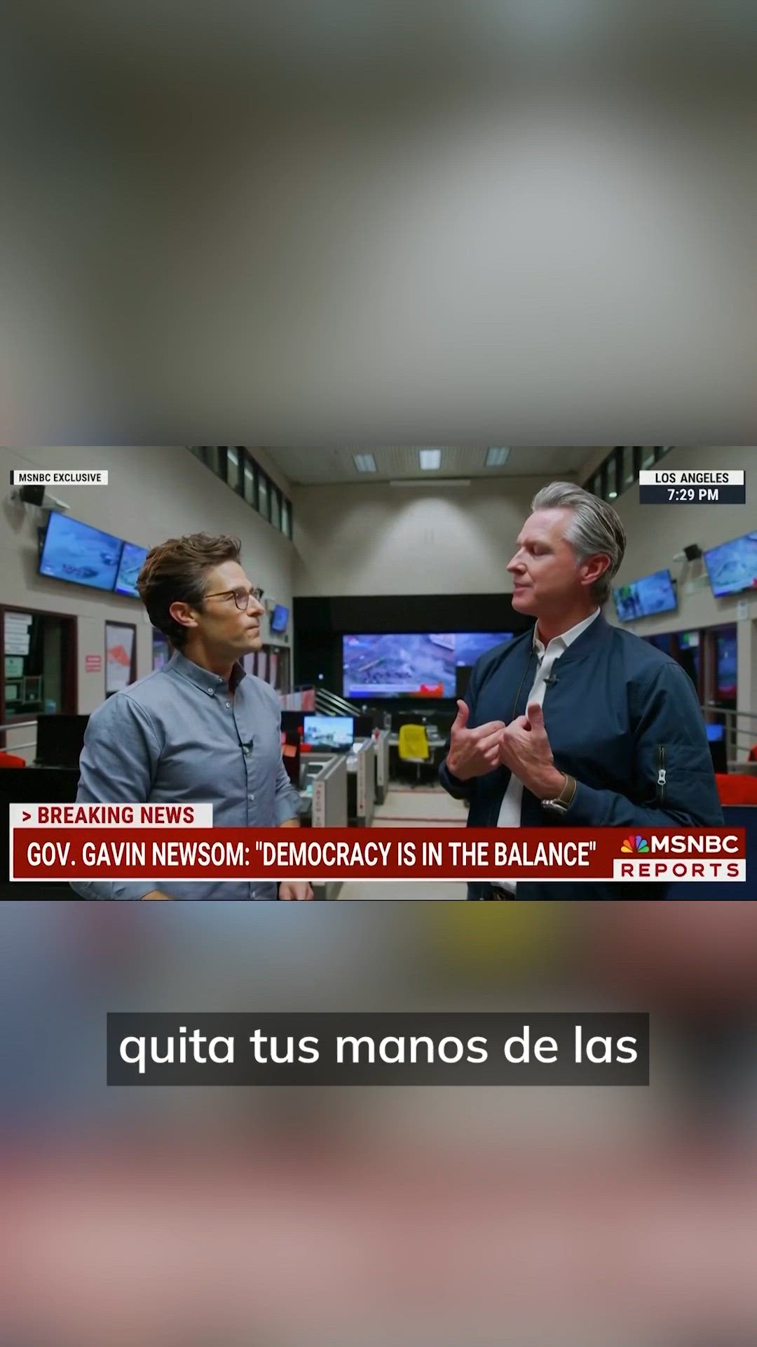 El reto de Newsom a Trump