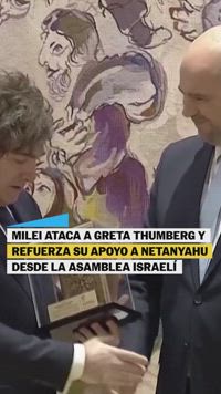 Milei critica a Greta Thunberg