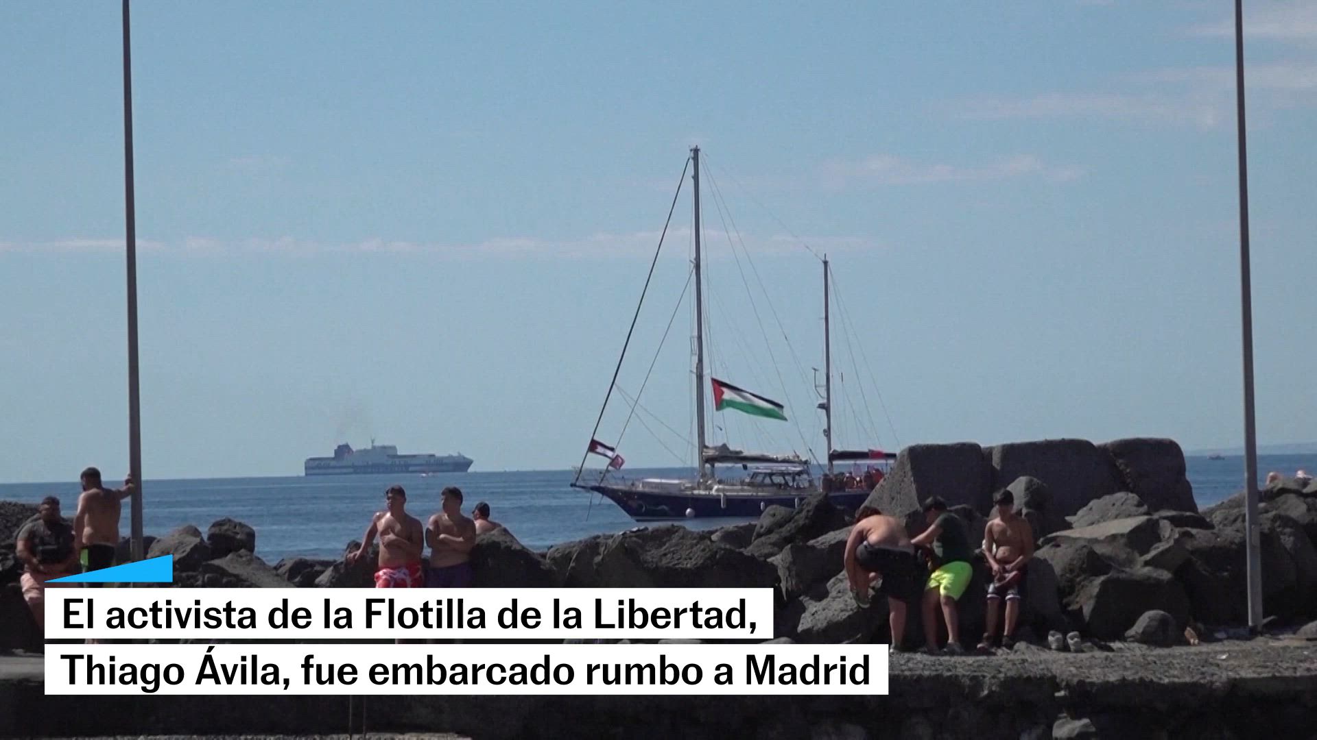 El activista Thiago Ávila, tras ser deportado por Israel: