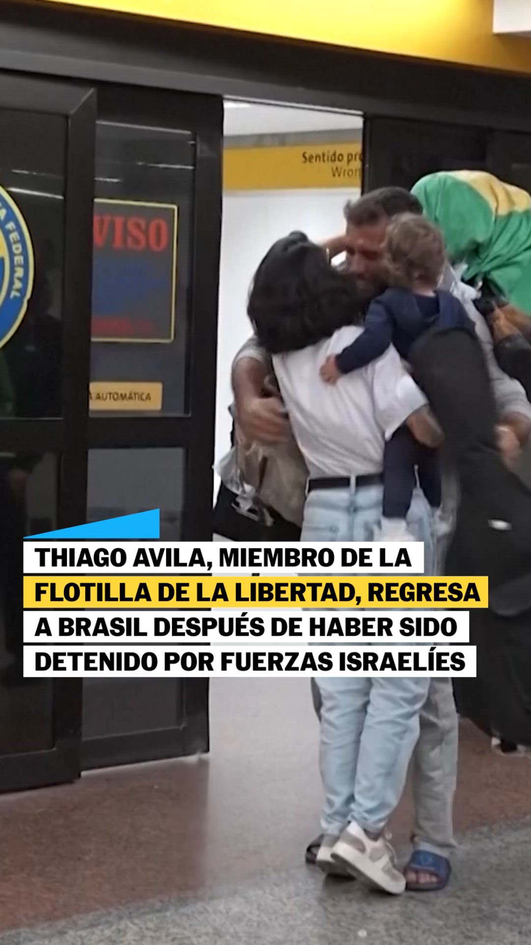 Activista de flotilla propalestina regresa a Brasil