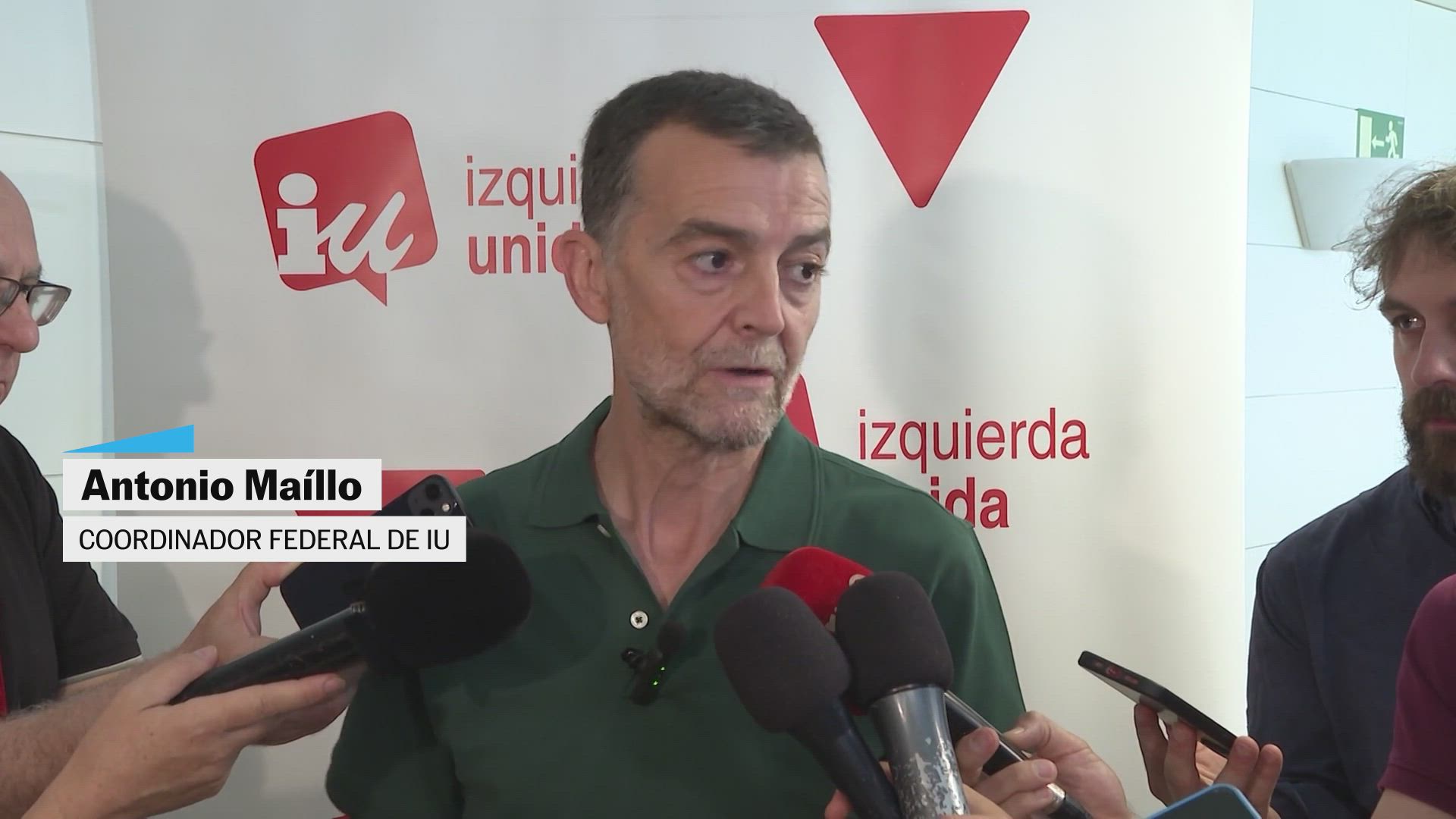 Antonio Maíllo: "Nosotros queremos mantener el Gobierno, pero para mantenerlo hay que actuar"