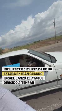 Influencer ciclista queda atrapado en Irán