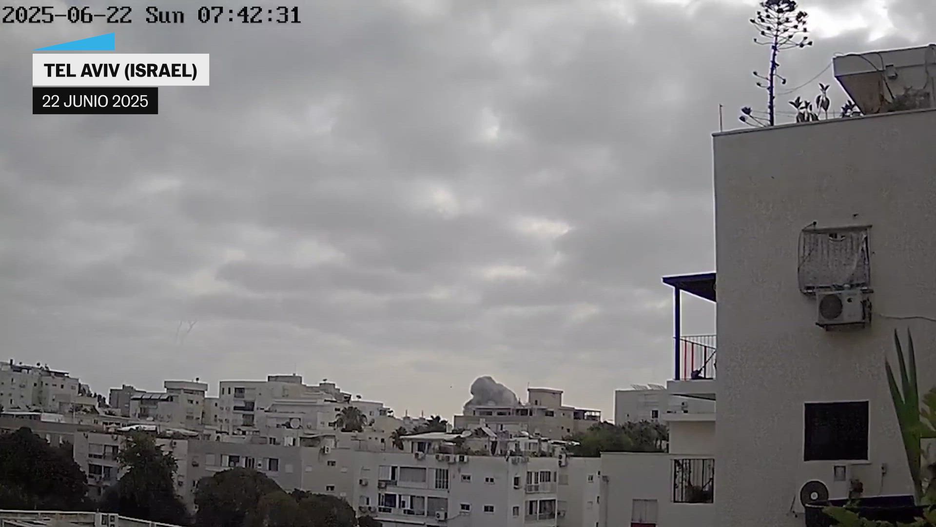 Irán bombardea varias ciudades israelíes como respuesta al ataque estadounidense