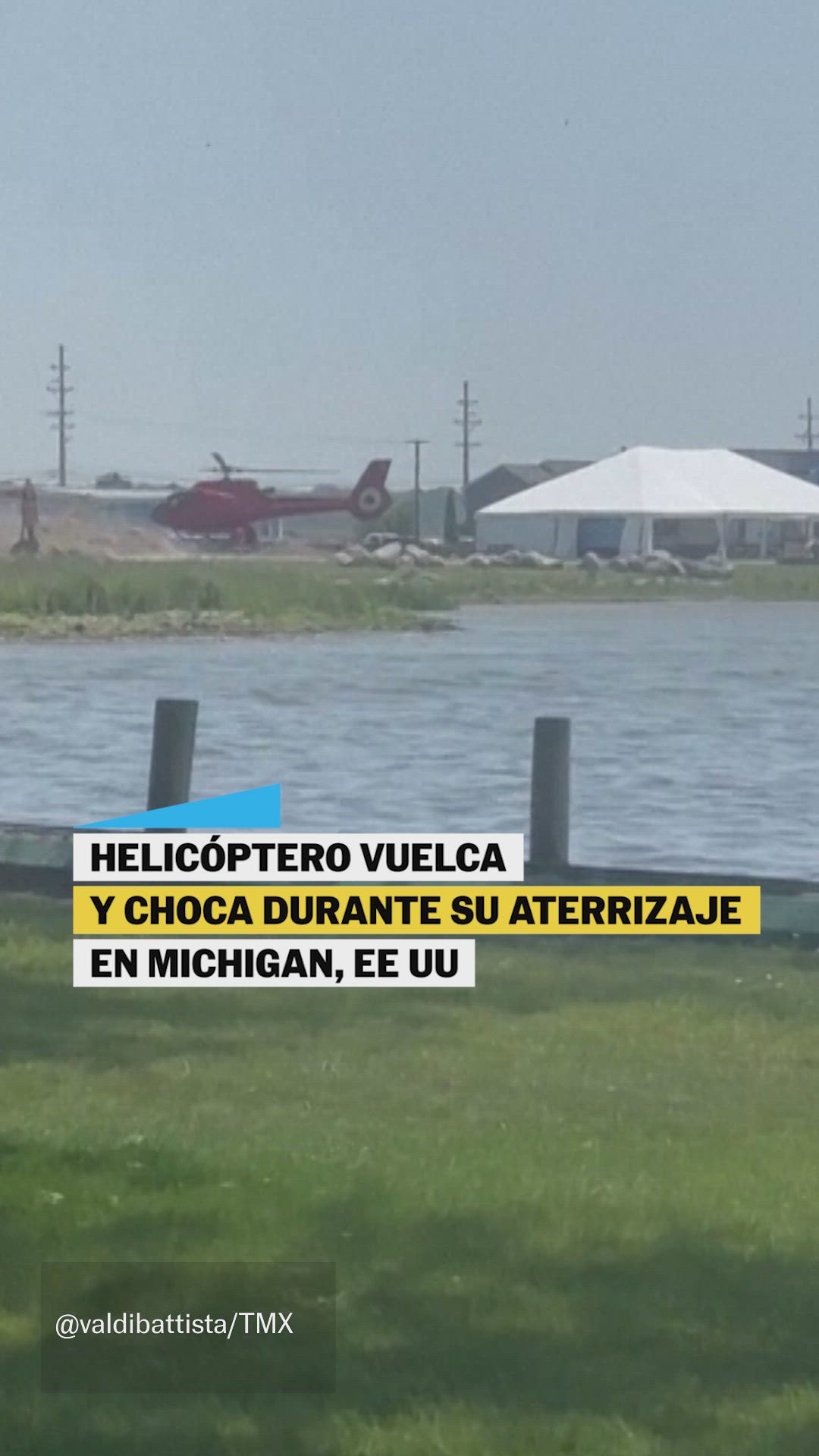 Choque de helicóptero en Michigan