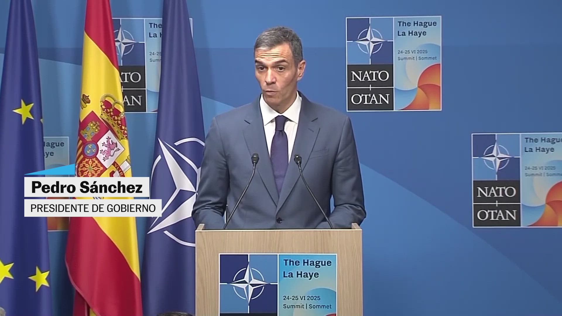 Pedro Sánchez: "Hoy en la OTAN, gana la seguridad y el Estado de Bienestar"