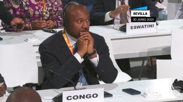 Felipe VI durante la conferencia de Naciones Unidas: 