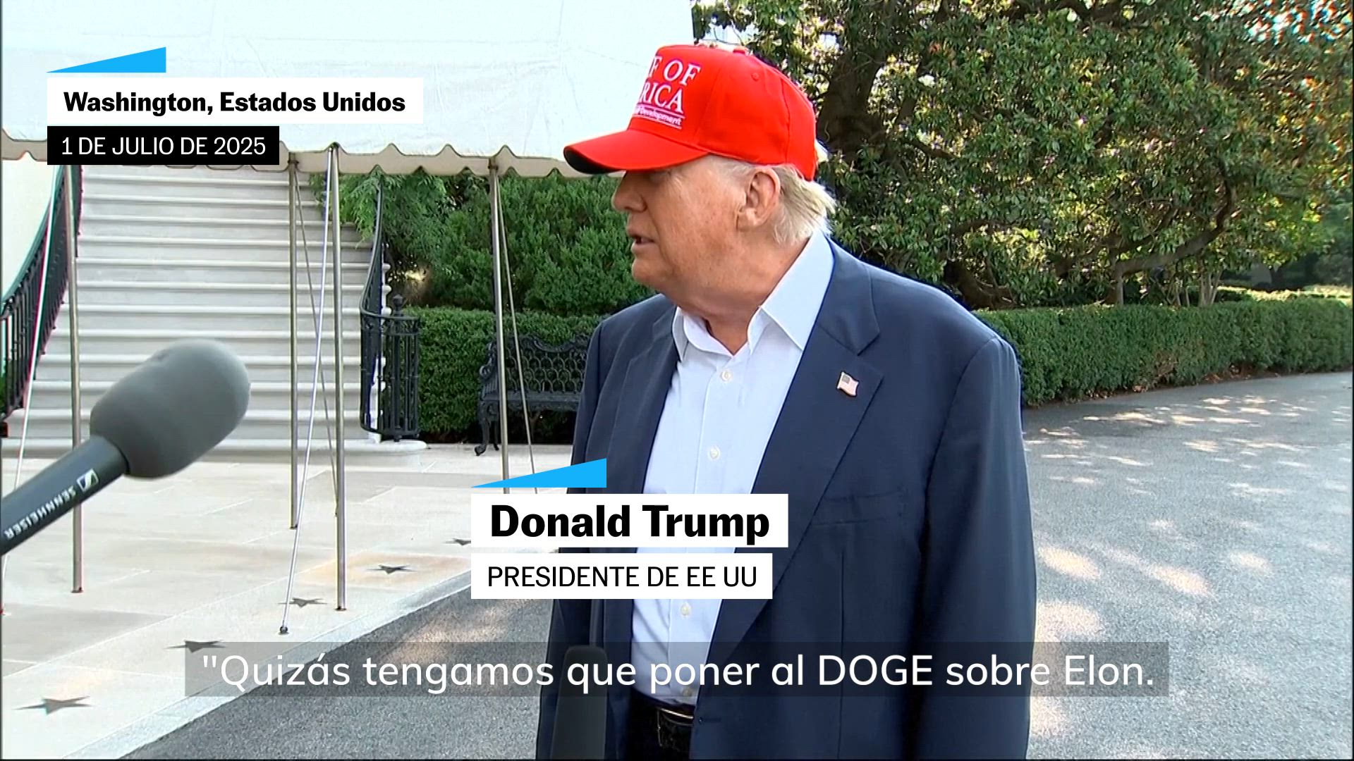 Trump sugiere al DOGE examinar las empresas de Musk