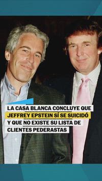 EPSTEIN | La Casa Blanca niega la existencia de la supuesta 'Lista Epstein'