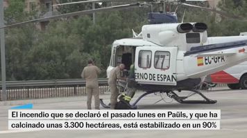 El incendio de Pauls está estabilizado en un 90%