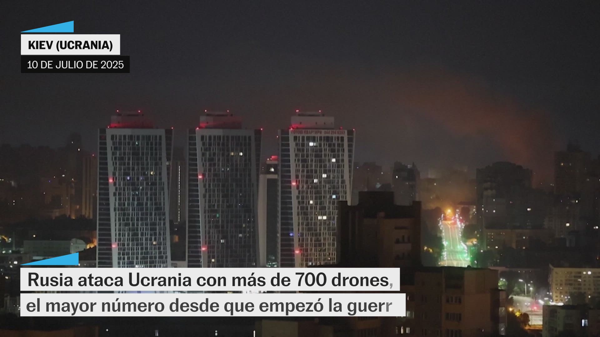El ataque ruso en Kiev deja dos muertos y más de una decena de heridos