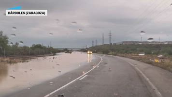 La UME se despliega en Aragón tras los daños causados por las fuertes lluvias